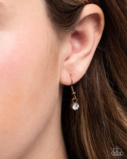 Standing Shimmer - copper - Paparazzi necklace