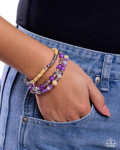 Standout Stack - purple - Paparazzi bracelet