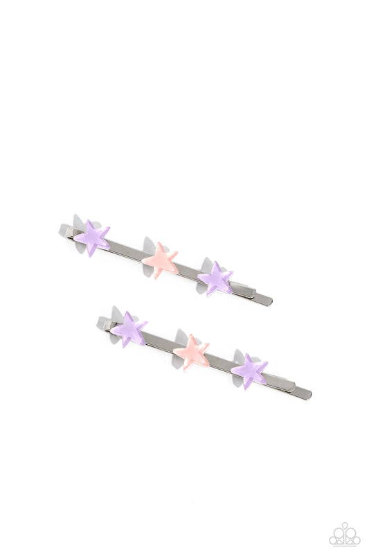 Star-Crossed Cuties - purple - Paparazzi hair clip
