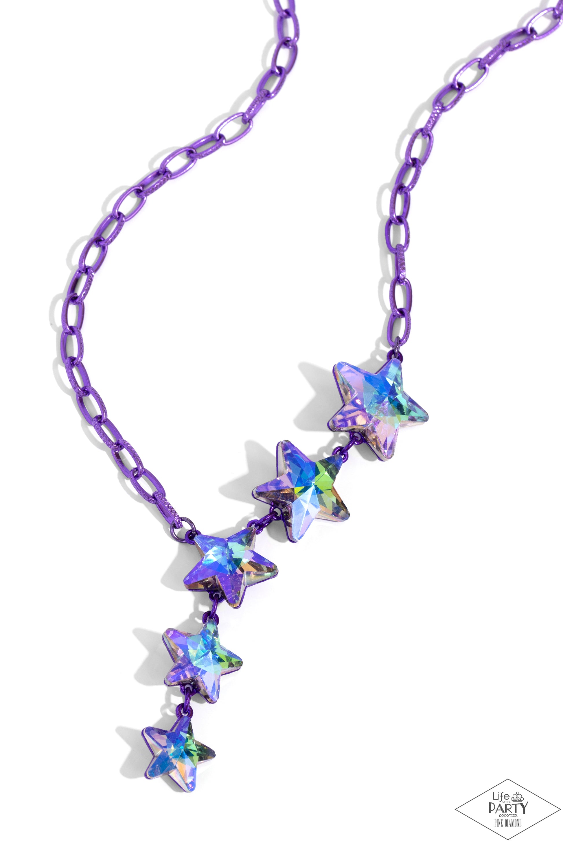 Star-Crossed Sparkle - purple - Paparazzi necklace