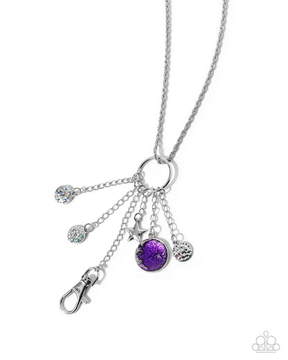 Star Divination - purple - Paparazzi LANYARD necklace
