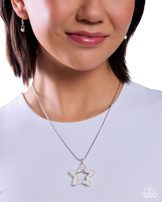 Star Submission - white - Paparazzi necklace