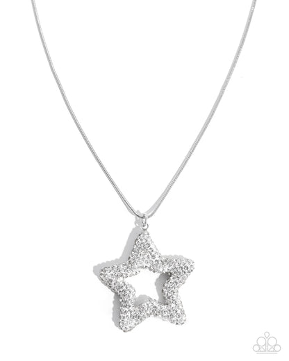 Star Submission - white - Paparazzi necklace