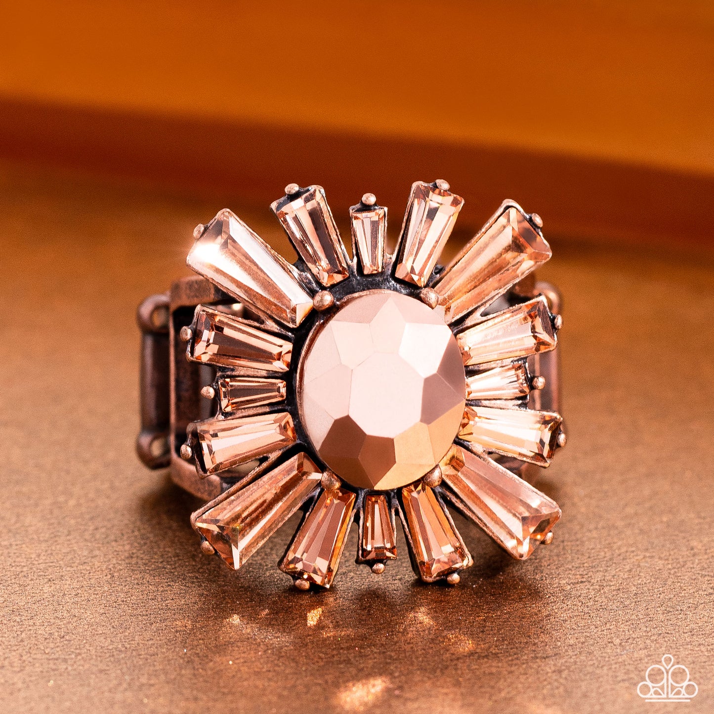 Starburst Season - copper - Paparazzi ring
