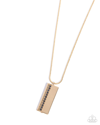 Stare Down - gold - Paparazzi MENS necklace