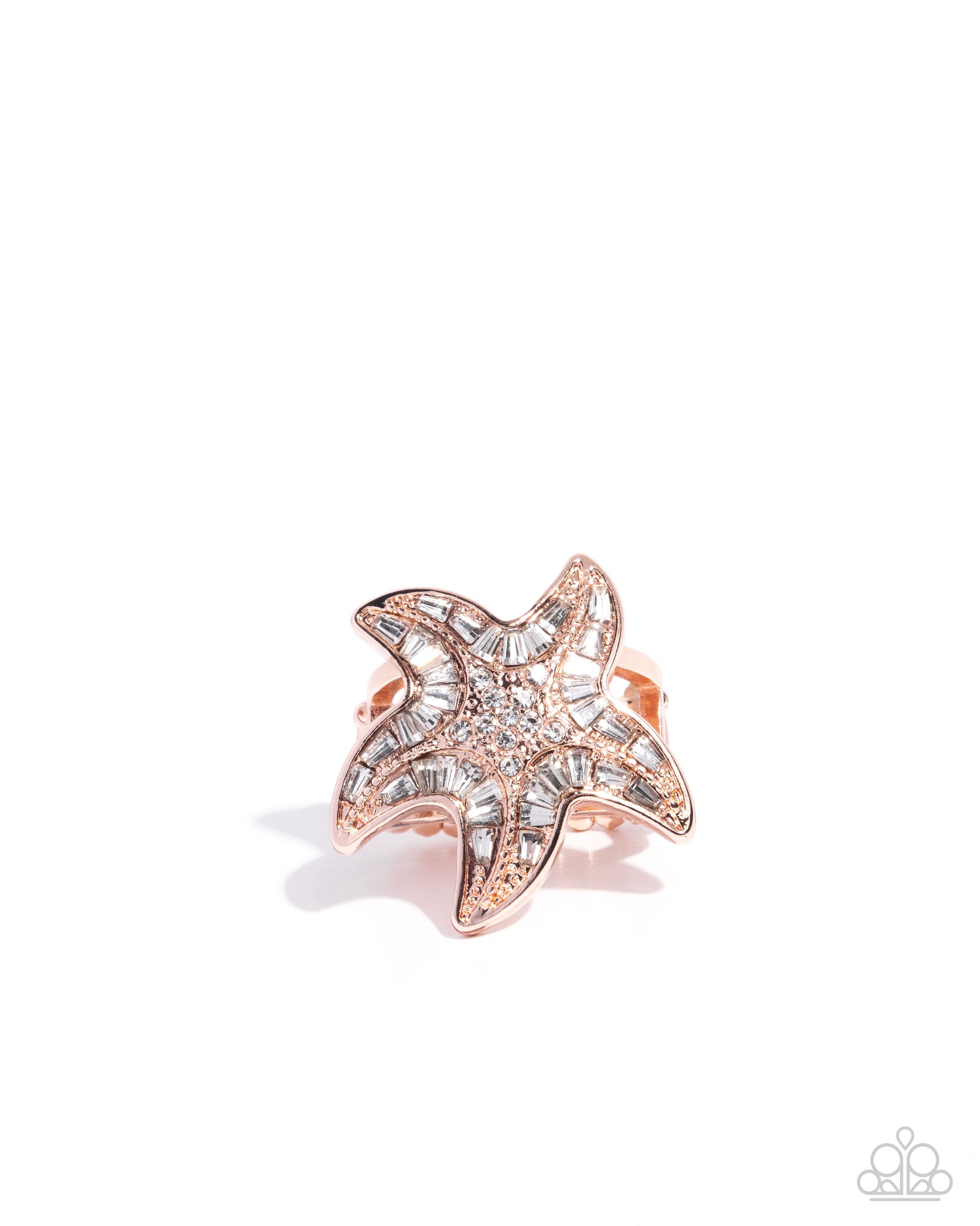Starfish Scope - rose gold - Paparazzi ring