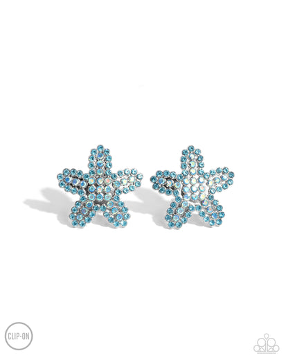 Starfish Serenade - blue - Paparazzi CLIP ON earrings