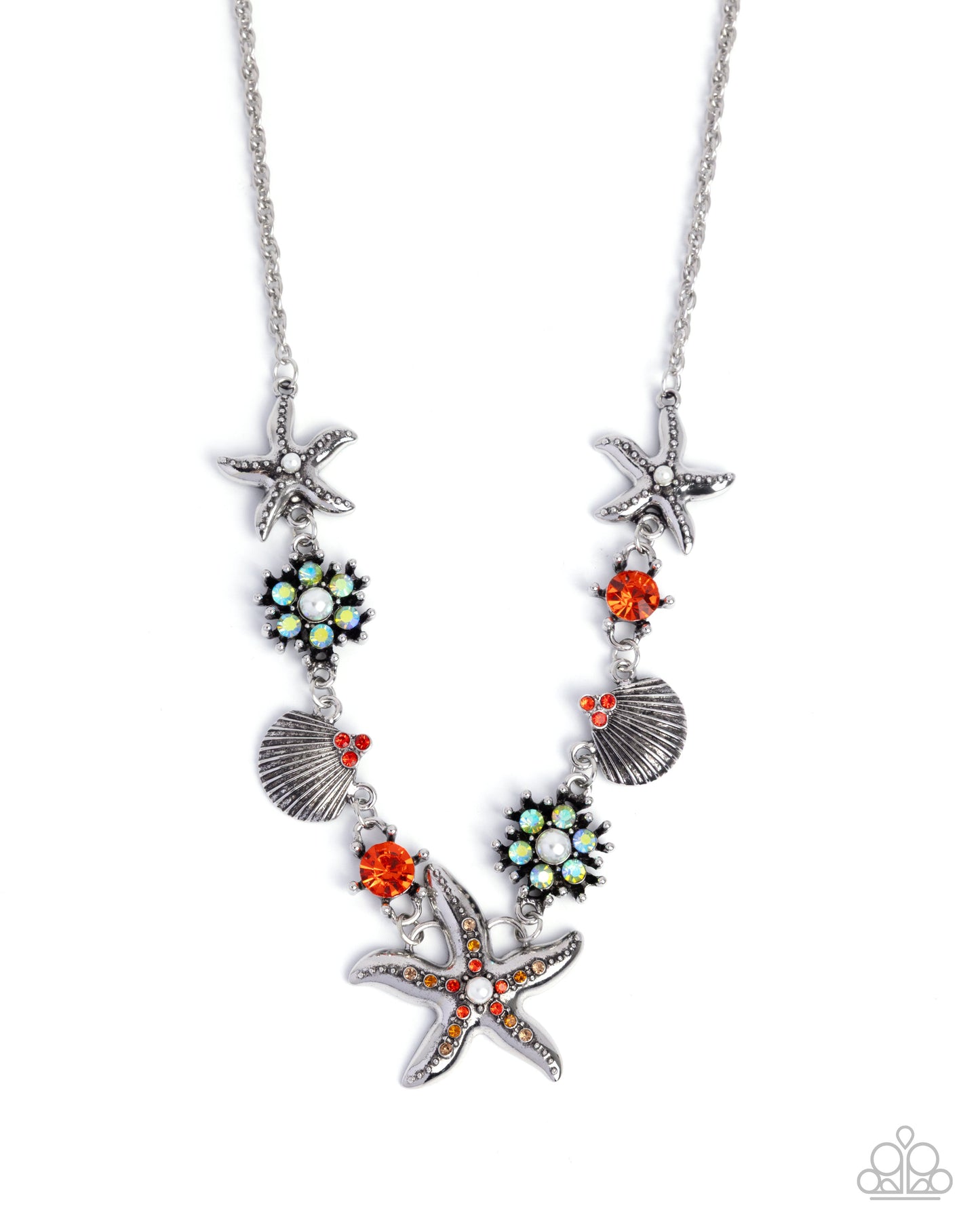 Starfish Song - orange - Paparazzi necklace