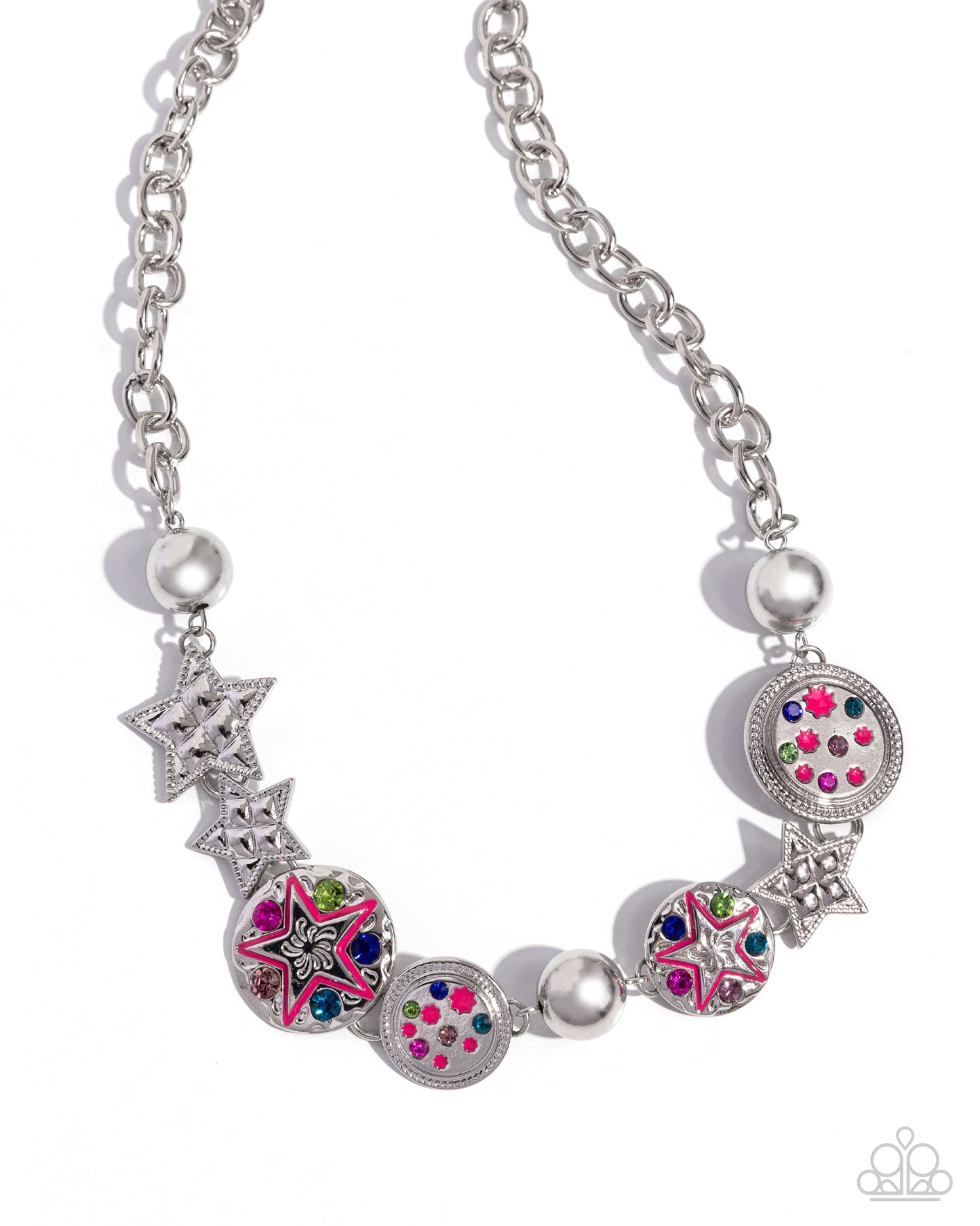 Starry Shopaholic - pink - Paparazzi necklace