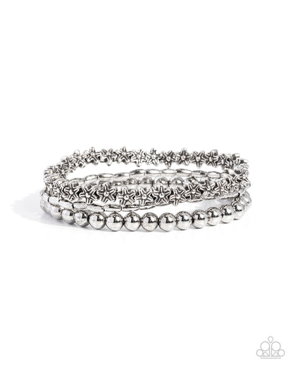 Starry Solace - silver - Paparazzi bracelet