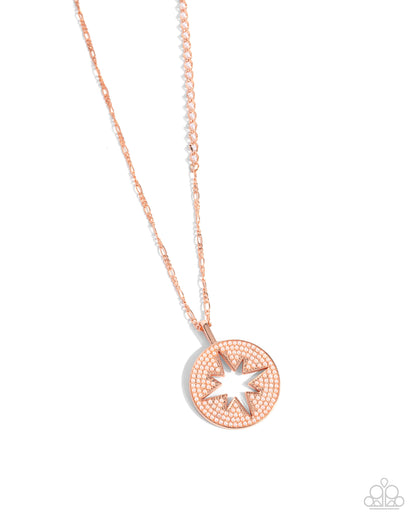 Stars Begin to Climb - copper - Paparazzi necklace