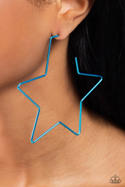 Starstruck Secret - blue - Paparazzi earrings