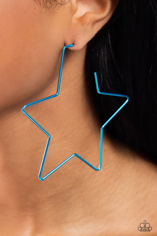 Starstruck Secret - blue - Paparazzi earrings
