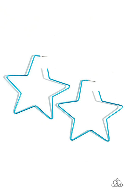 Starstruck Secret - blue - Paparazzi earrings