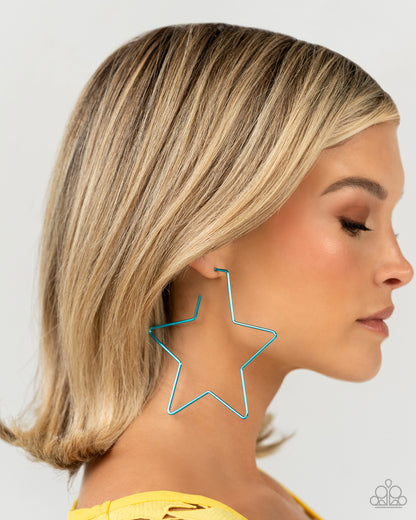 Starstruck Secret - blue - Paparazzi earrings