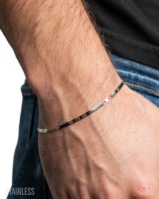 Starting the Fire - silver - Paparazzi MENS bracelet