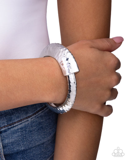 Stately Sass - silver - Paparazzi bracelet