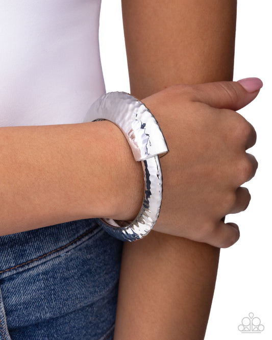 Stately Sass - silver - Paparazzi bracelet