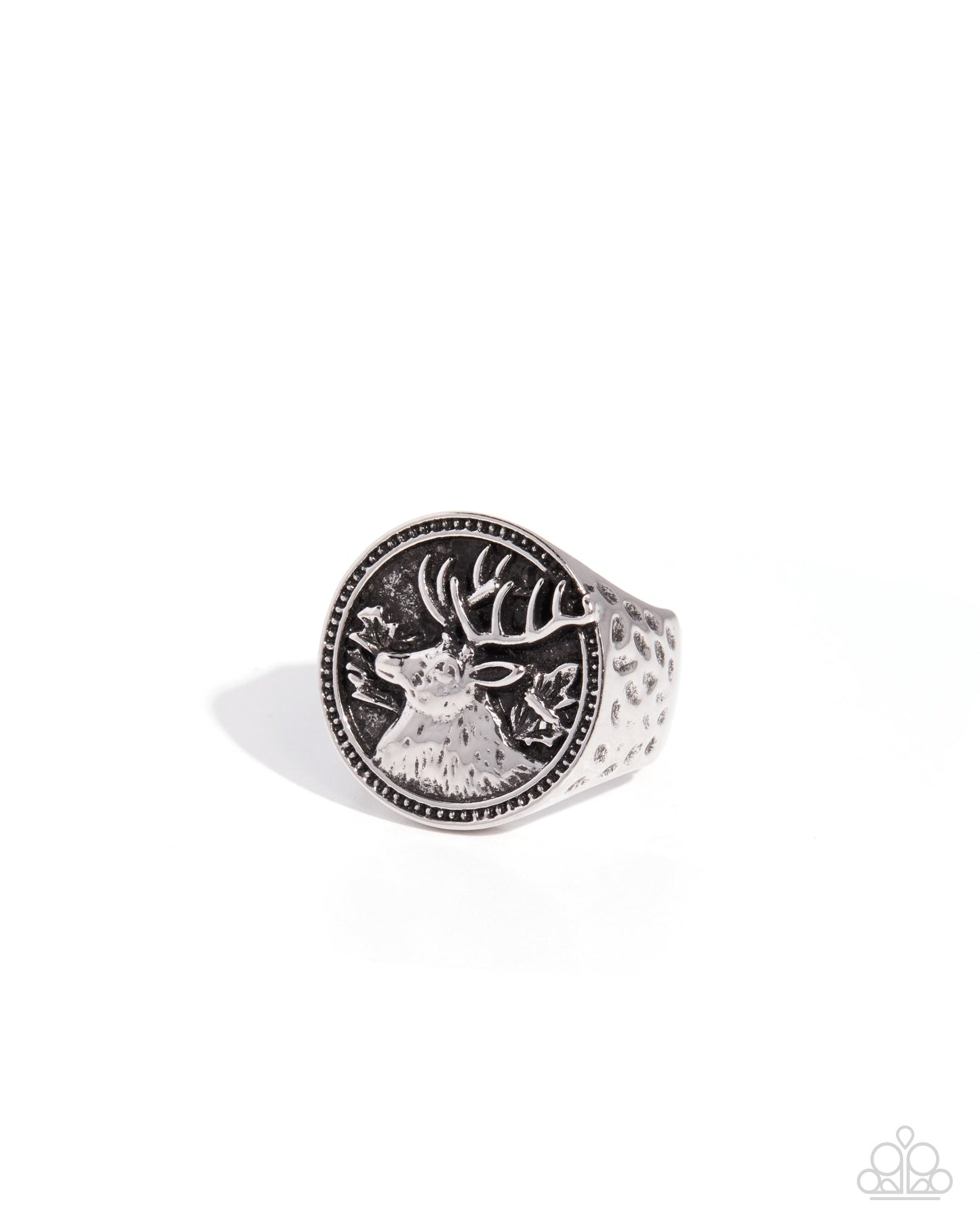 Statement Stag - silver - Paparazzi MENS ring
