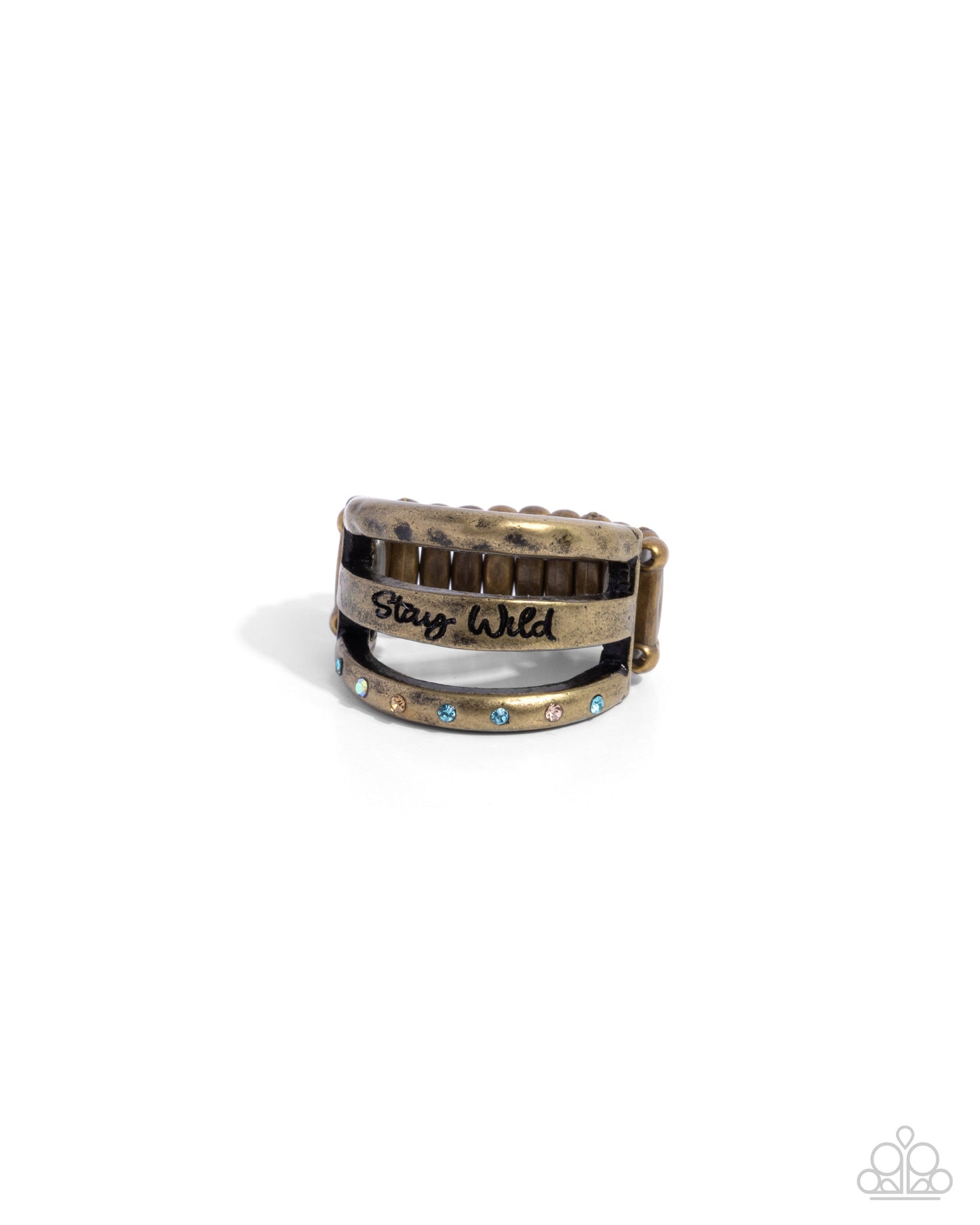 Stay Wild, Flower Child - brass - Paparazzi ring