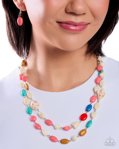 Steady Shells - multi - Paparazzi necklace