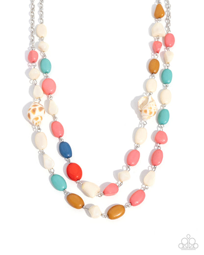 Steady Shells - multi - Paparazzi necklace