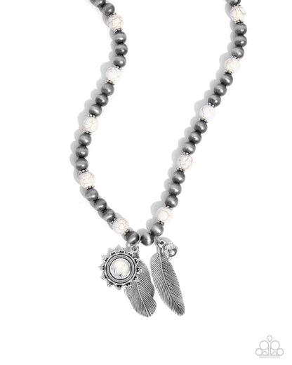 Steady Stones - white - Paparazzi necklace