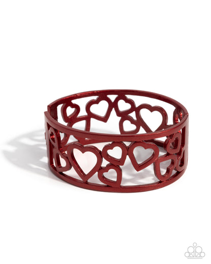 Steal Your Heart - red - Paparazzi bracelet