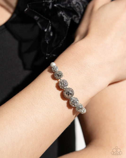 Steampunk Season - white - Paparazzi bracelet