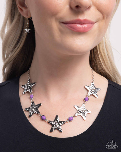 Stellar Santa Fe - purple - Paparazzi necklace