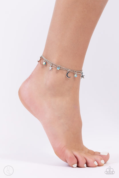 Stellar Sashay - blue - Paparazzi anklet