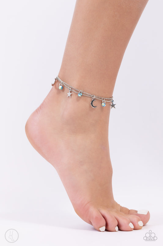 Stellar Sashay - blue - Paparazzi anklet