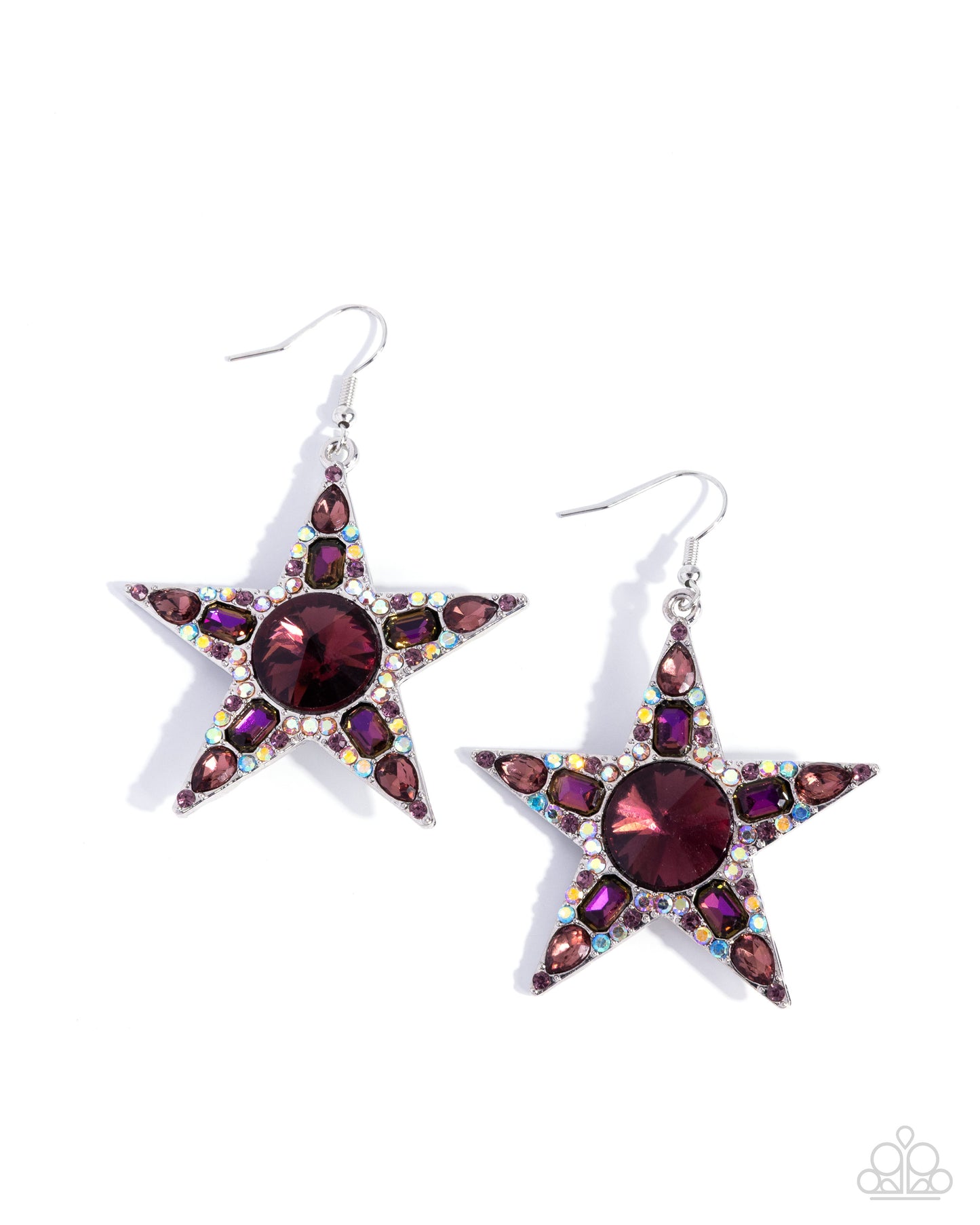 Stellar Score - purple - Paparazzi earrings