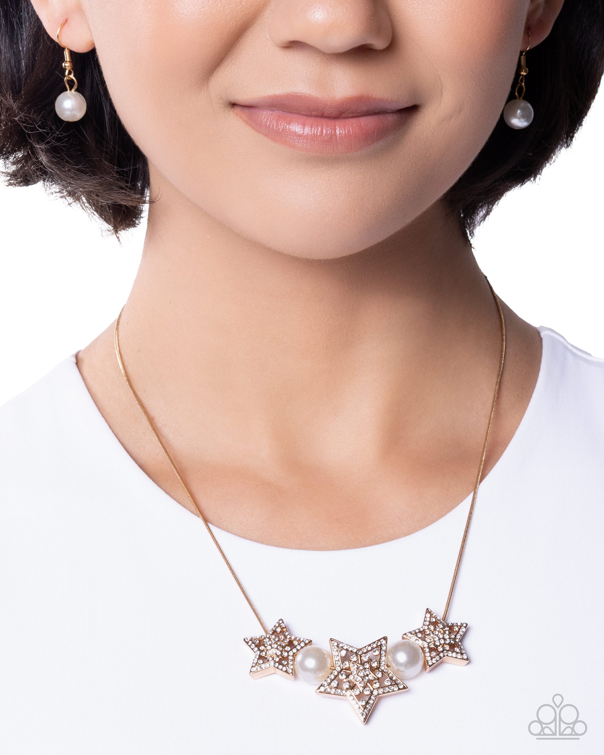 Stellar Scout - gold - Paparazzi necklace