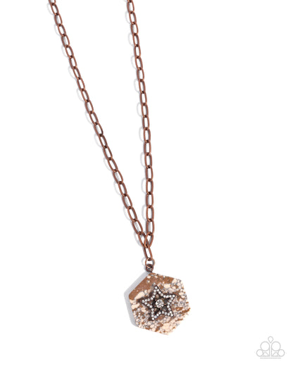 Stellar Sediment - copper - Paparazzi necklace