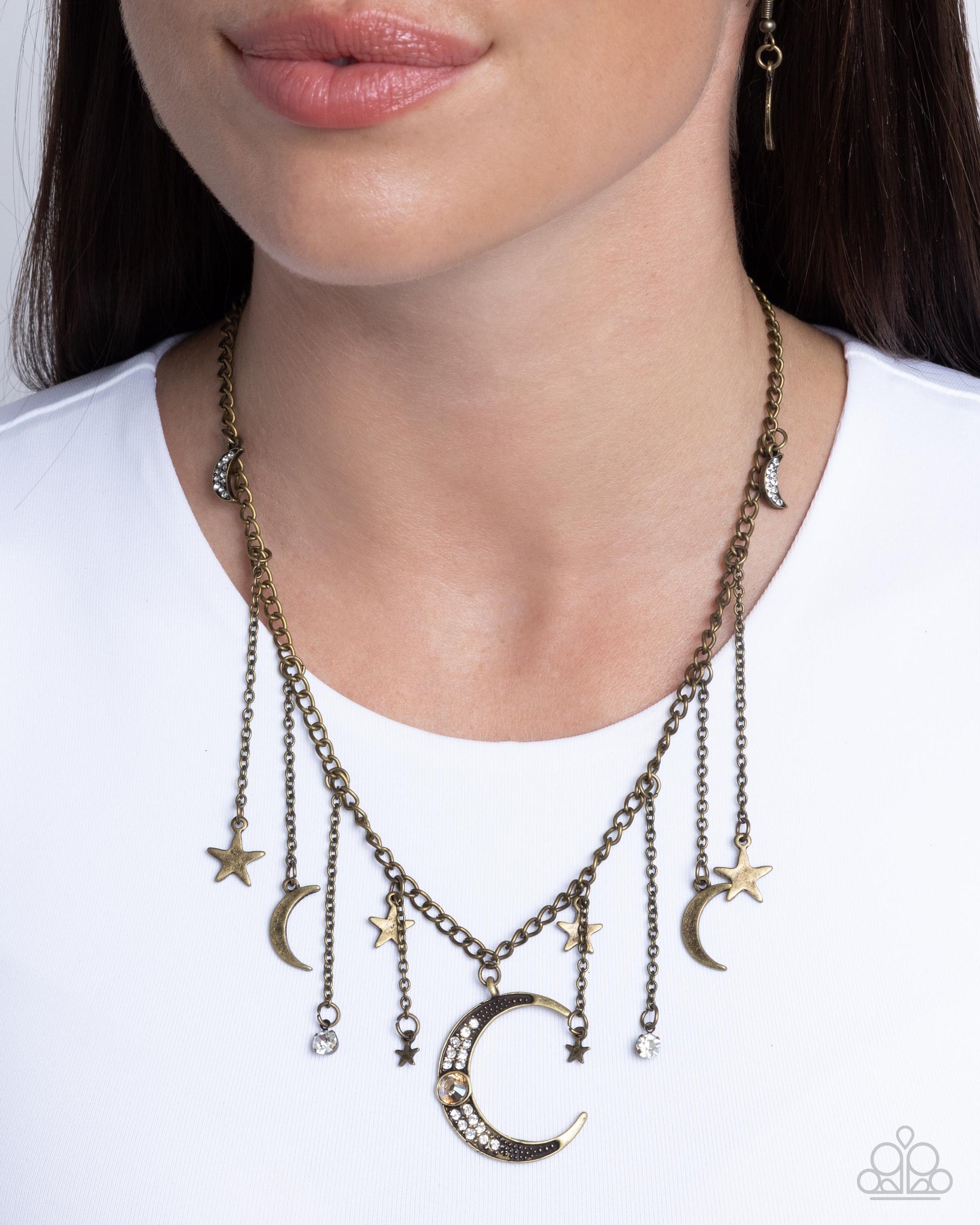 Stellar Selection - brass - Paparazzi necklace