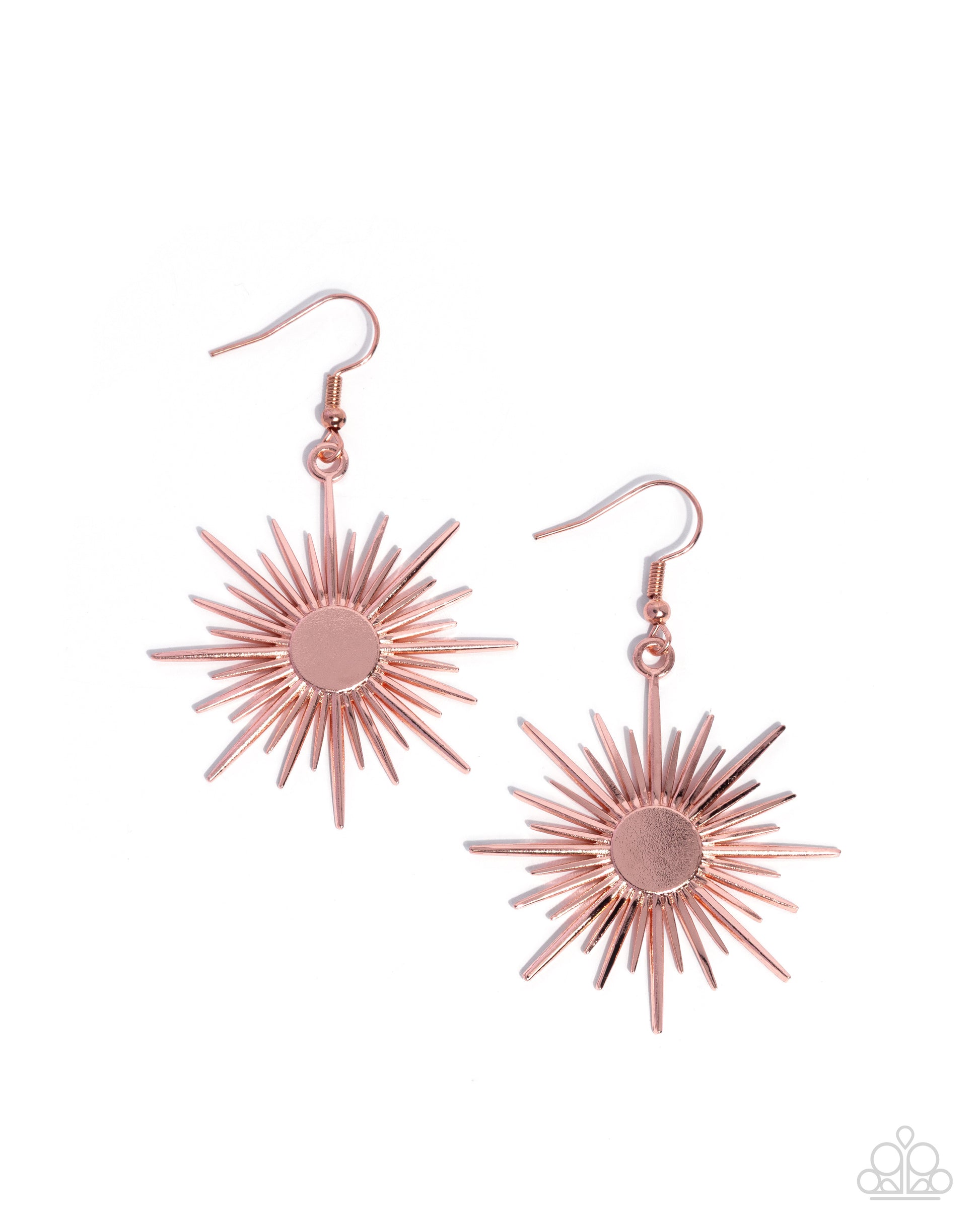 Stellar Sense - copper - Paparazzi earrings