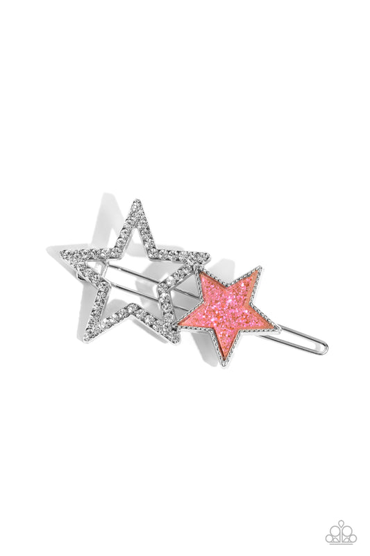 Stellar Shine - pink - Paparazzi hair clip