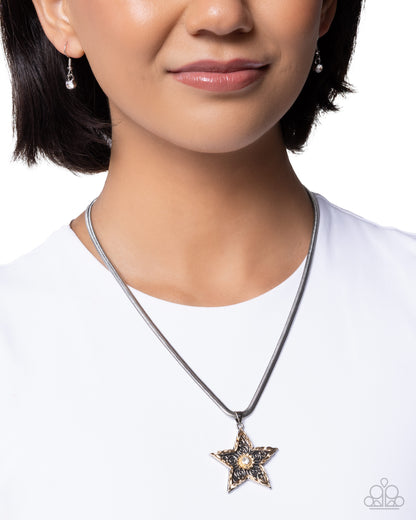 Stellar Simplicity - silver - Paparazzi necklace