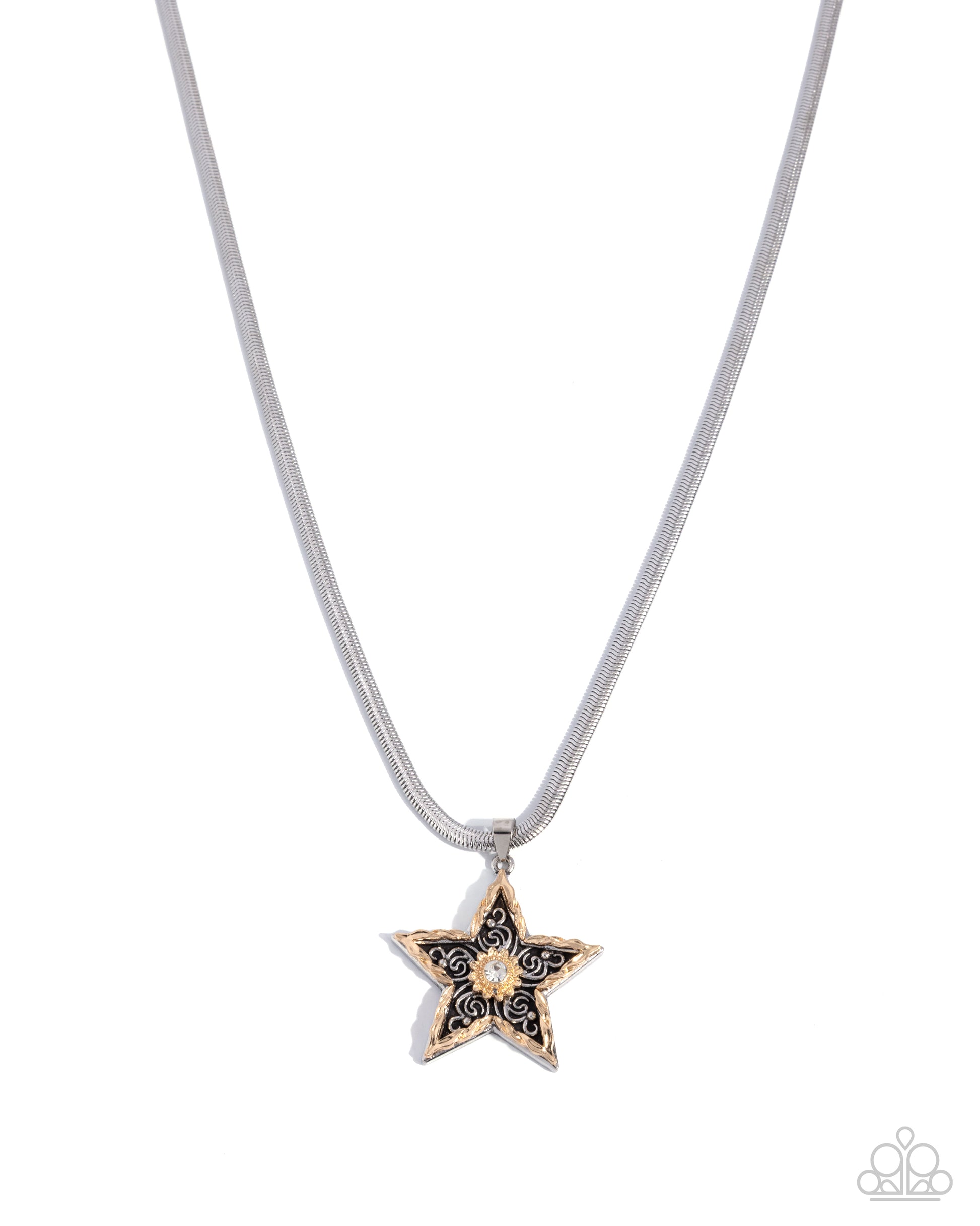Stellar Simplicity - silver - Paparazzi necklace