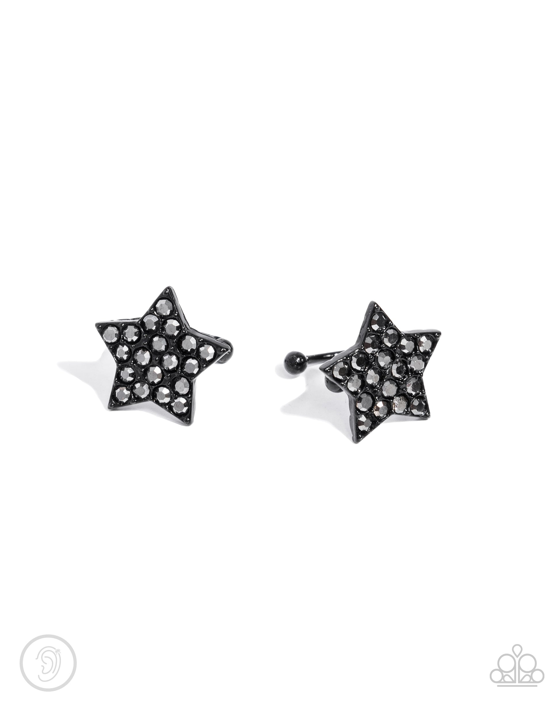 Stellar Skill - black - Paparazzi ear cuff