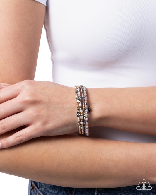 Stellar Stack - purple - Paparazzi bracelet