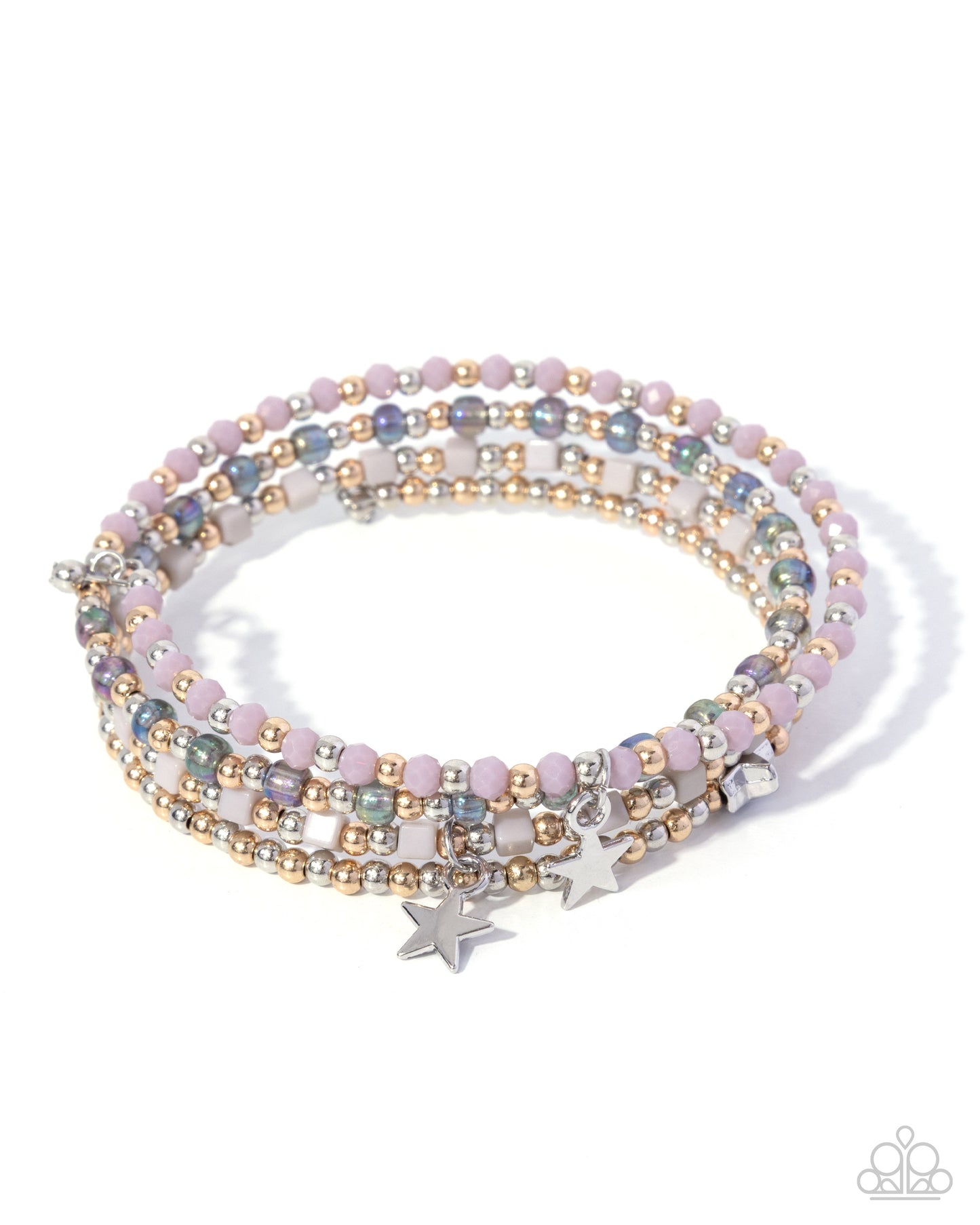 Stellar Stack - purple - Paparazzi bracelet