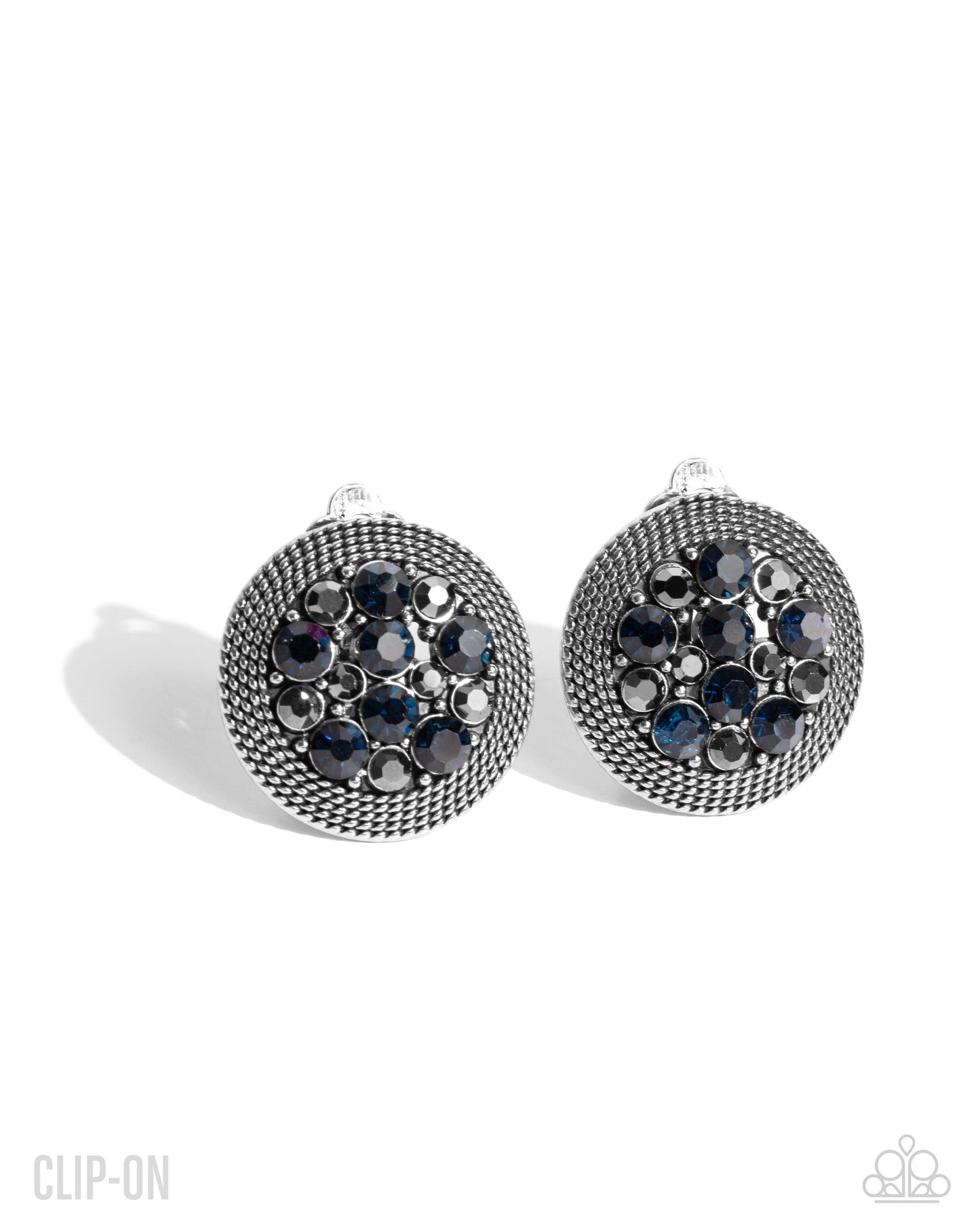 Stellar Status - blue - Paparazzi CLIP ON earrings