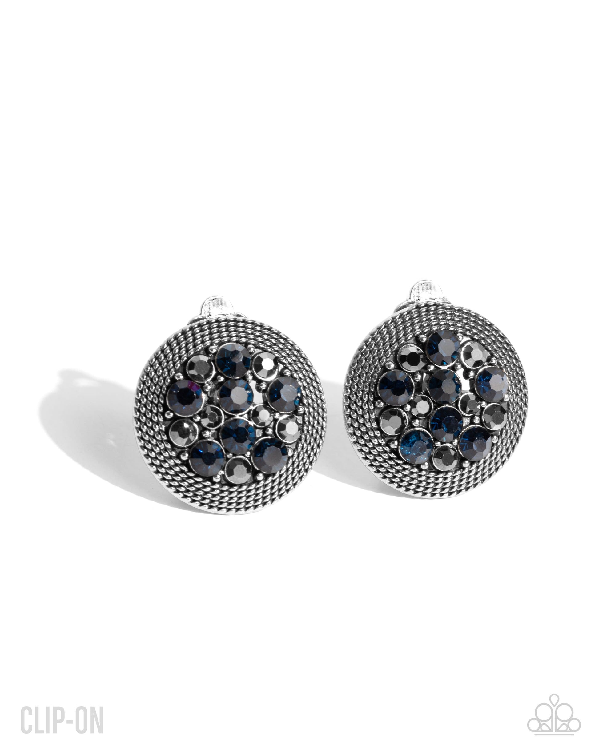 Stellar Status - blue - Paparazzi CLIP ON earrings
