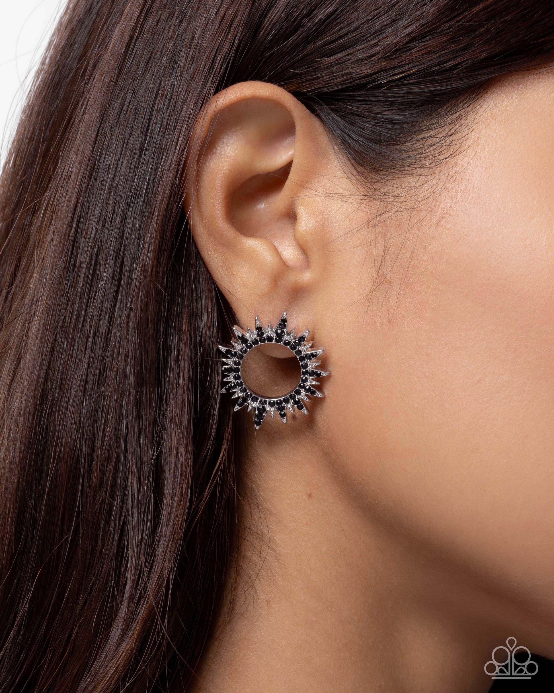 Stellar Stealth - black - Paparazzi earrings
