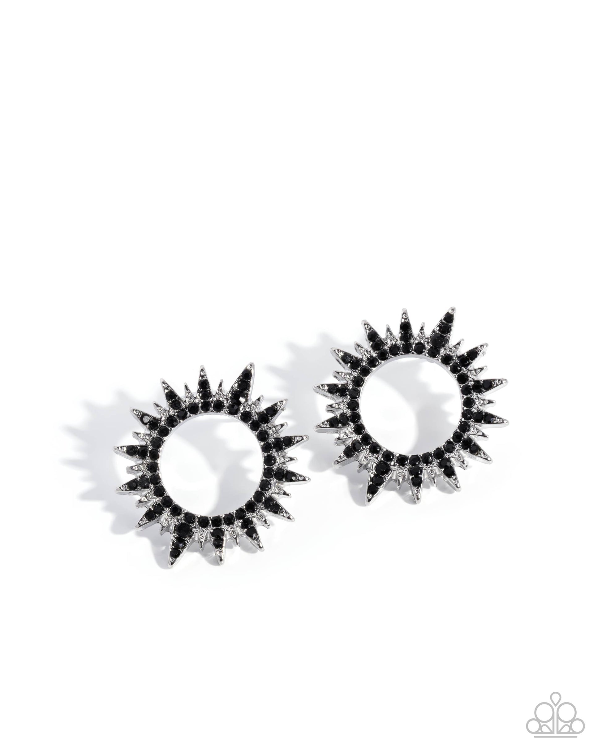 Stellar Stealth - black - Paparazzi earrings
