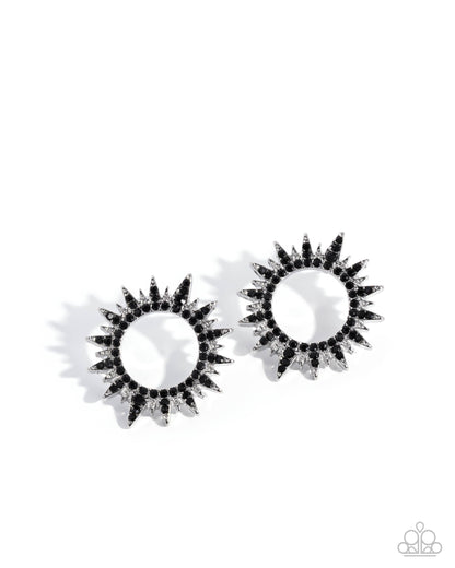 Stellar Stealth - black - Paparazzi earrings