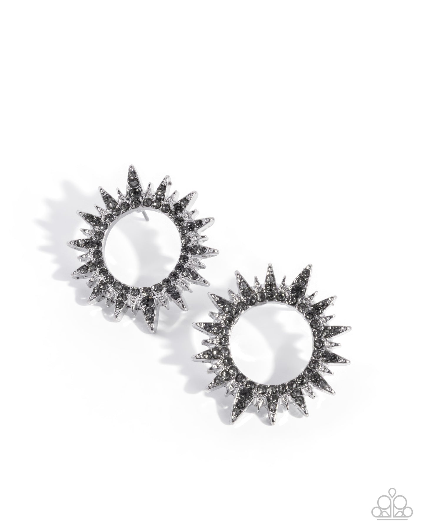 Stellar Stealth - silver - Paparazzi earrings