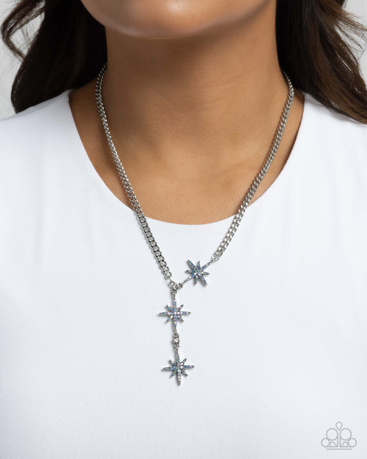 Stellar Story - blue - Paparazzi necklace